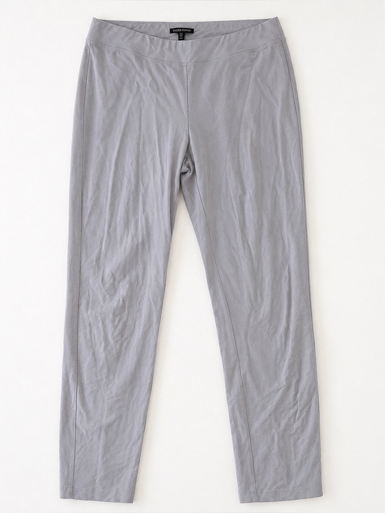 Eileen Fisher Pants - Eileen Fisher System Small Pants Gray Ponte Ankle Slim Tapered Pull On Strech